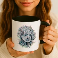 Einstein Paint Splatter Mug