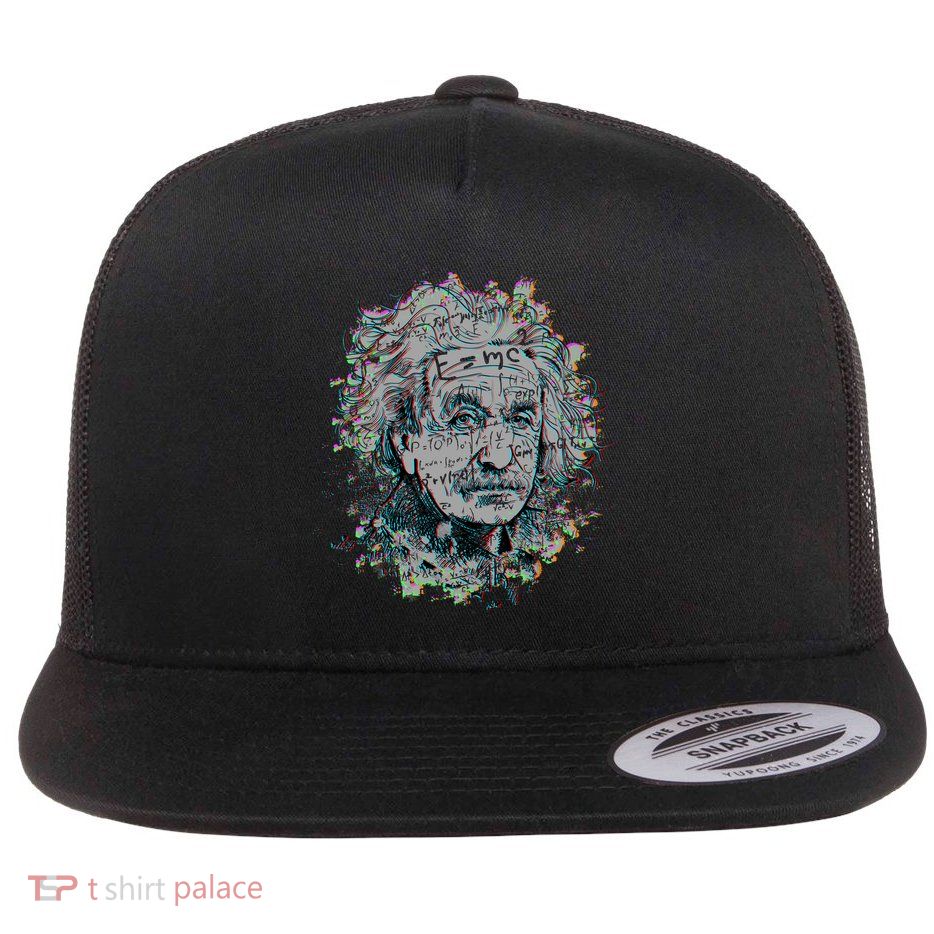Einstein Paint Splatter Flatbill Hat