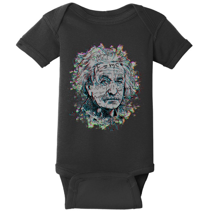 Einstein Paint Splatter Baby Bodysuit