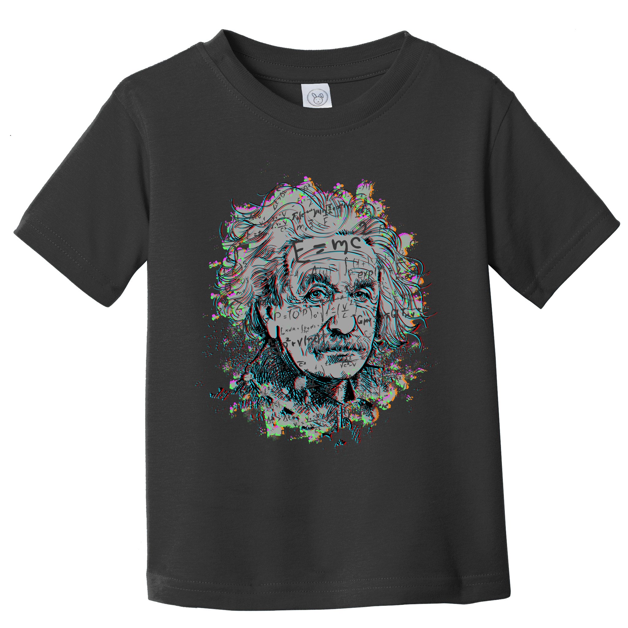 Einstein Paint Splatter Toddler T-Shirt