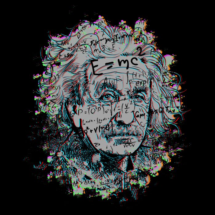 Einstein Paint Splatter Wool Snapback Cap