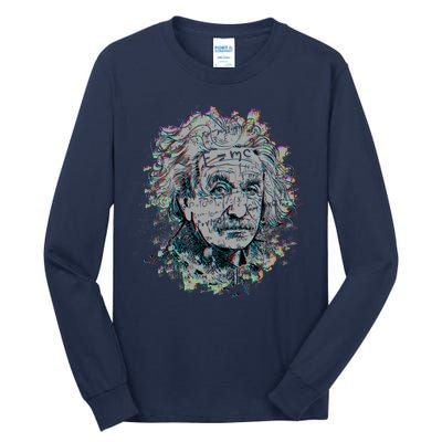 Einstein Paint Splatter Tall Long Sleeve T-Shirt