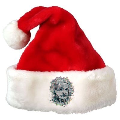 Einstein Paint Splatter Premium Christmas Santa Hat