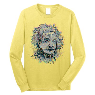 Einstein Paint Splatter Long Sleeve Shirt