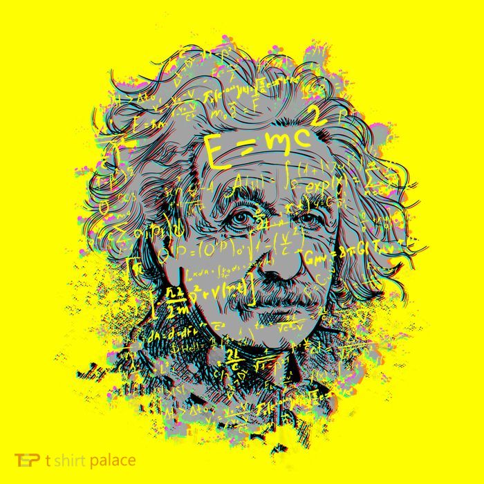 Einstein Paint Splatter 11oz C Handle Ceramic Mug