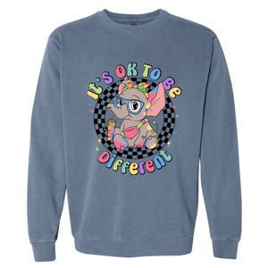 Elephant ItS Ok To Be Different Autism Awareness Tumbler Cool Gift Garment-Dyed Sweatshirt