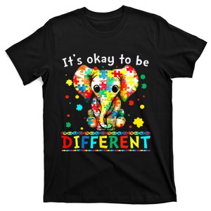 Elephant It's Okay To Be Different asd Awareness T-Shirt