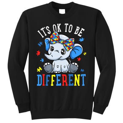 Elephant It's Ok To Be Different Autism Awareness Sweatshirt