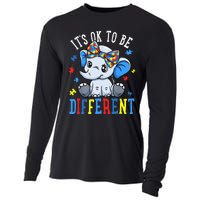 Elephant It's Ok To Be Different Autism Awareness Cooling Performance Long Sleeve Crew