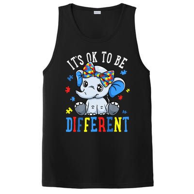 Elephant It's Ok To Be Different Autism Awareness PosiCharge Competitor Tank