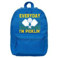 Everyday I'm Picklin' Paddle Pickleball Gift 16 in Basic Backpack