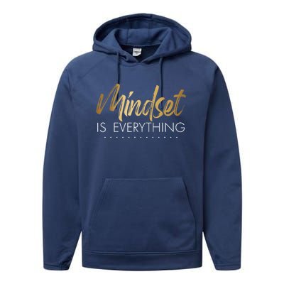 Everything Is Positive Mindset Inspirational Motivational Performance Fleece Hoodie