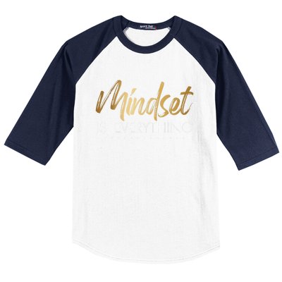 Everything Is Positive Mindset Inspirational Motivational Baseball Sleeve Shirt