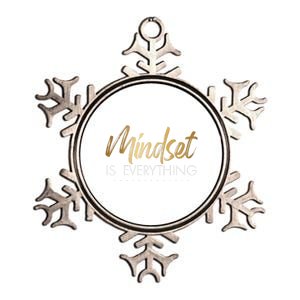 Everything Is Positive Mindset Inspirational Motivational Metallic Star Ornament