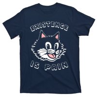 Existence Is Pain Nihilist 1920s Laughing Cat T-Shirt