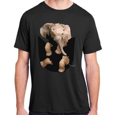 Elephant In Pocket Gifts Funny Elephant Lover Adult ChromaSoft Performance T-Shirt