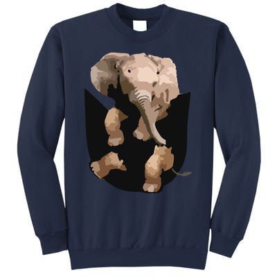 Elephant In Pocket Gifts Funny Elephant Lover Sweatshirt