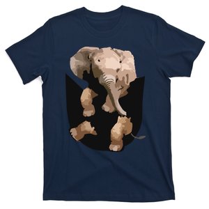 Elephant In Pocket Gifts Funny Elephant Lover T-Shirt