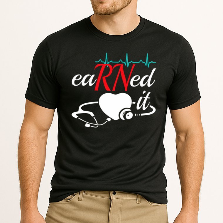 Earned It Rn Nurse Nursing Graduation Cooling Performance Crew T-Shirt