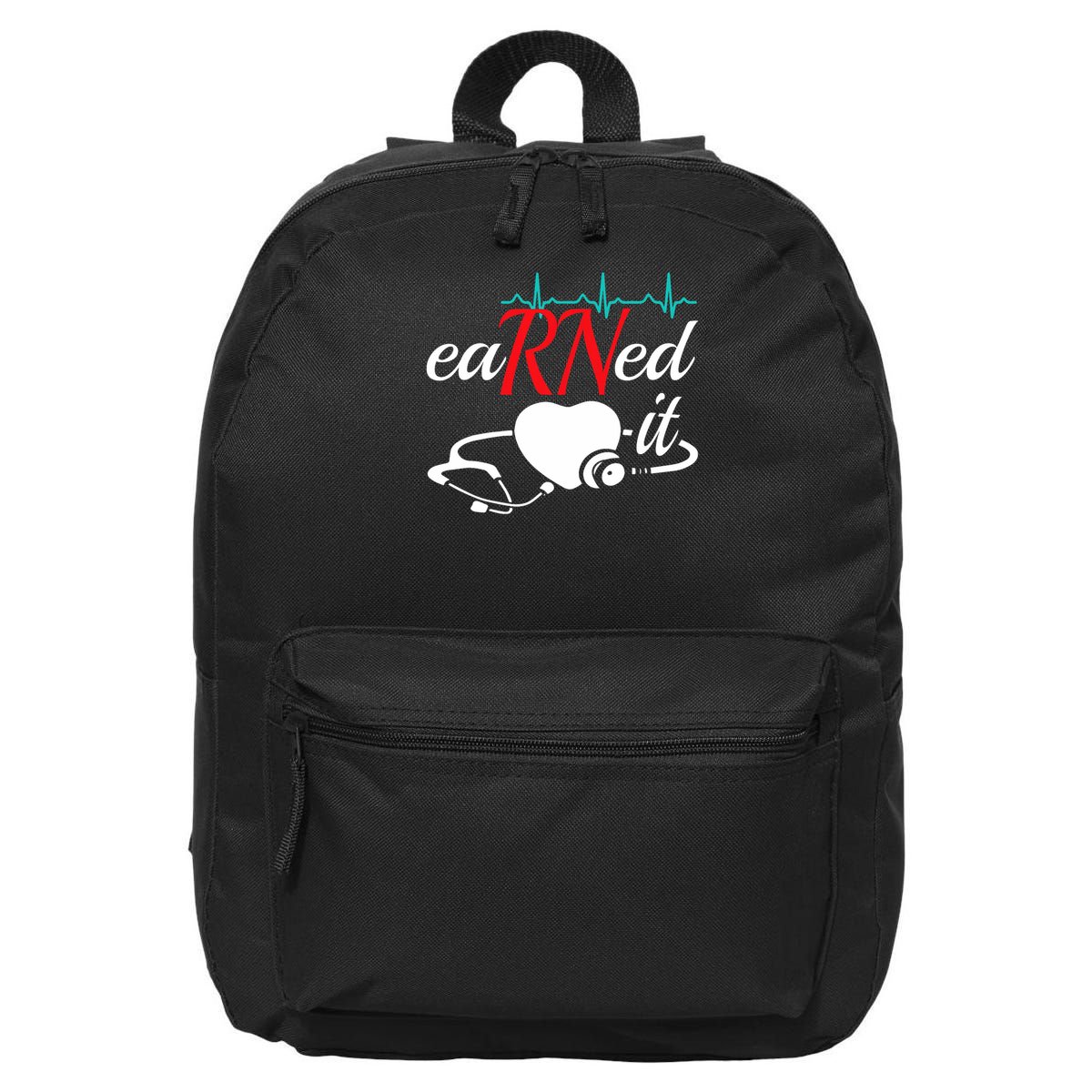 Earned It Rn Nurse Nursing Graduation 16 in Basic Backpack