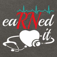 Earned It Rn Nurse Nursing Graduation Cotton Canvas Backpack