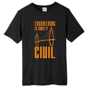 Engineering Is Rarely Civil Engineer Tall Fusion ChromaSoft Performance T-Shirt