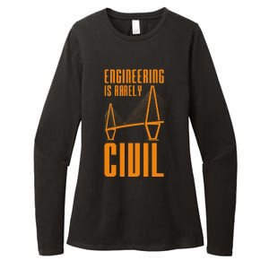 Engineering Is Rarely Civil Engineer Womens CVC Long Sleeve Shirt