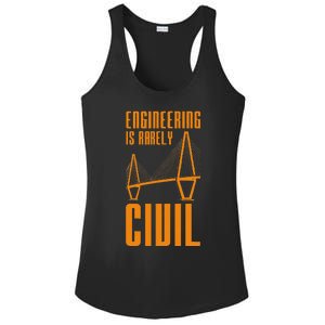 Engineering Is Rarely Civil Engineer Ladies PosiCharge Competitor Racerback Tank