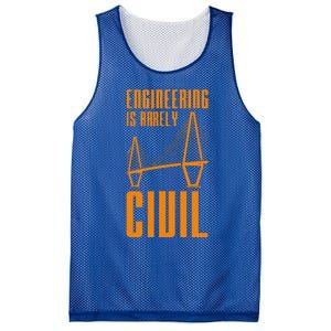 Engineering Is Rarely Civil Engineer Mesh Reversible Basketball Jersey Tank