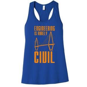 Engineering Is Rarely Civil Engineer Women's Racerback Tank