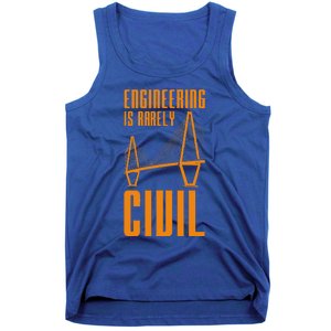 Engineering Is Rarely Civil Engineer Tank Top