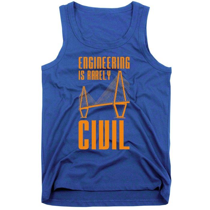 Engineering Is Rarely Civil Engineer Tank Top