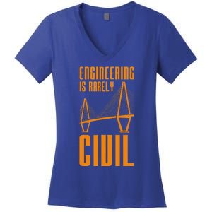 Engineering Is Rarely Civil Engineer Women's V-Neck T-Shirt