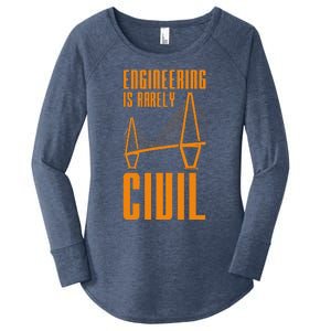 Engineering Is Rarely Civil Engineer Women's Perfect Tri Tunic Long Sleeve Shirt