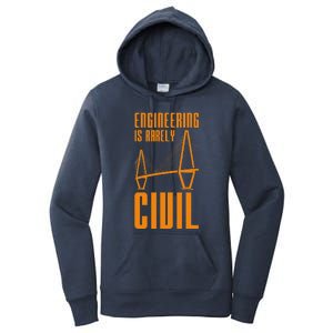 Engineering Is Rarely Civil Engineer Women's Pullover Hoodie