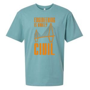 Engineering Is Rarely Civil Engineer Sueded Cloud Jersey T-Shirt