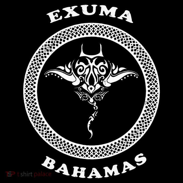 Exuma IslandsBahamas Retro Tribal Stingray Vacation Kids T-Shirt