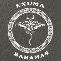 Exuma IslandsBahamas Retro Tribal Stingray Vacation Cotton Canvas Backpack