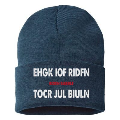 Ehgk Iof Ridfn Tocr Jul Biuln Biden Babble Sustainable Knit Beanie