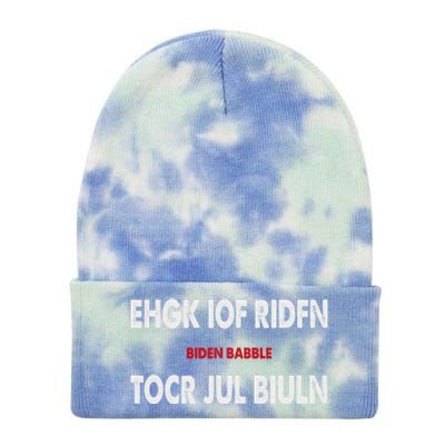 Ehgk Iof Ridfn Tocr Jul Biuln Biden Babble Tie Dye 12in Knit Beanie