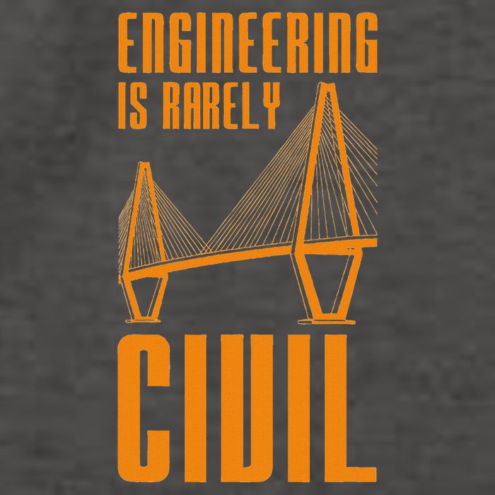 Engineering Is Rarely Civil Funny Engineer Vector Backpack