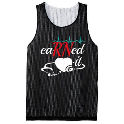 Earned It Rn Nurse Nursing Graduation Mesh Reversible Basketball Jersey Tank