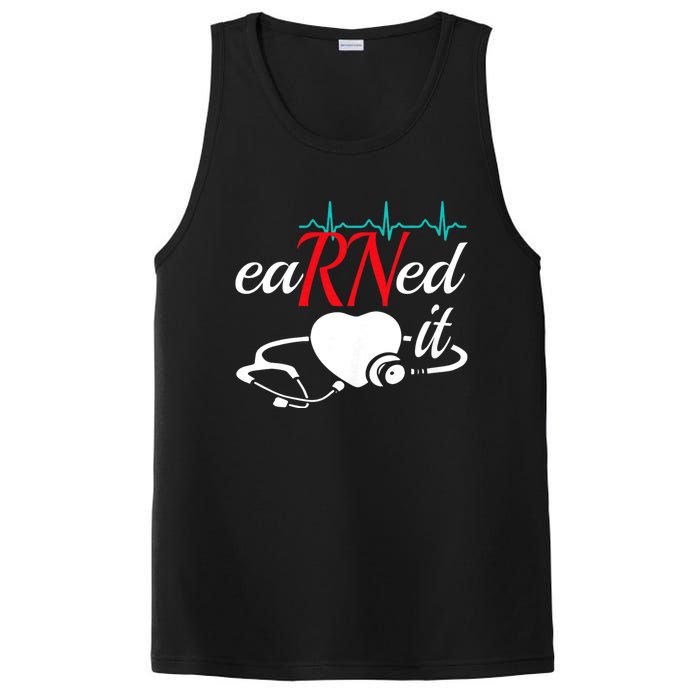 Earned It Rn Nurse Nursing Graduation PosiCharge Competitor Tank