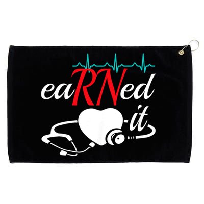 Earned It Rn Nurse Nursing Graduation Grommeted Golf Towel