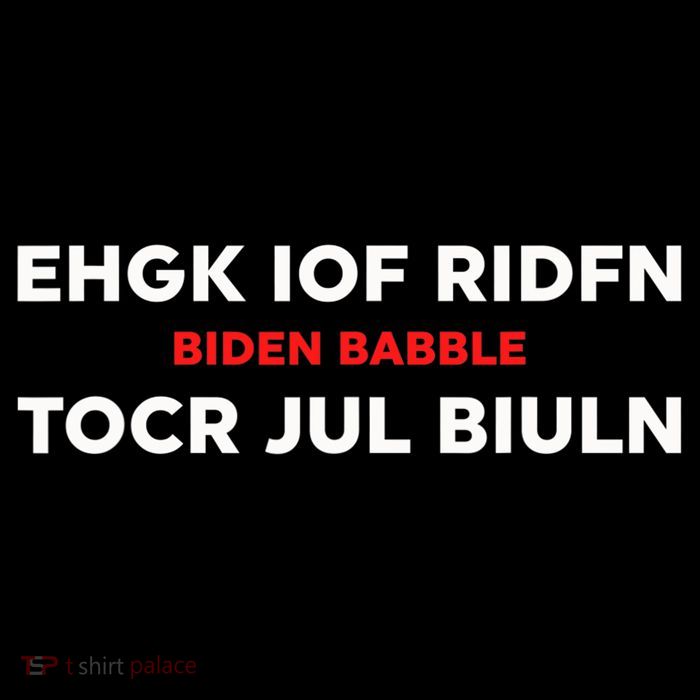 Ehgk Iof Ridfn Tocr Jul Biuln Biden Babble High Crown Mesh Back Trucker Hat