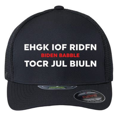 Ehgk Iof Ridfn Tocr Jul Biuln Biden Babble Flexfit Unipanel Trucker Cap