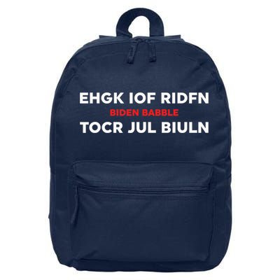 Ehgk Iof Ridfn Tocr Jul Biuln Biden Babble 16 in Basic Backpack