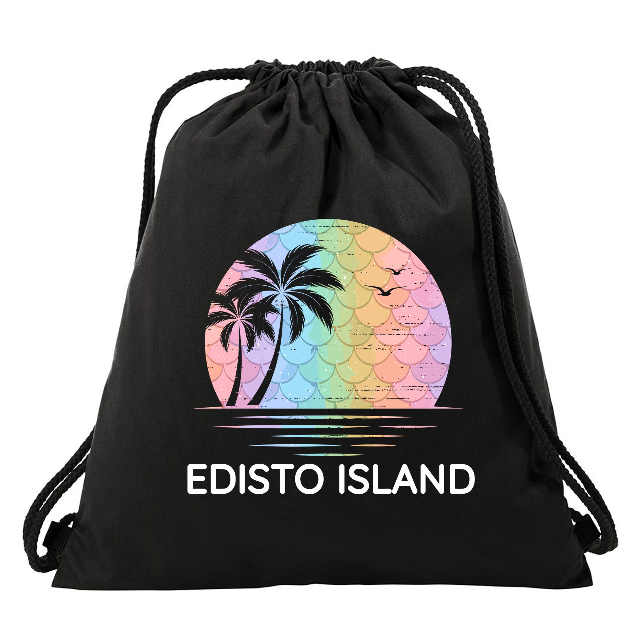 Edisto Island South Carolina Vacation Beach Family Group Drawstring Bag