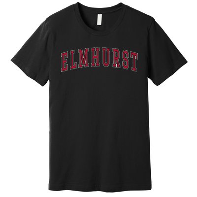 Elmhurst Illinois Souvenir Sport College Style Text Premium T-Shirt