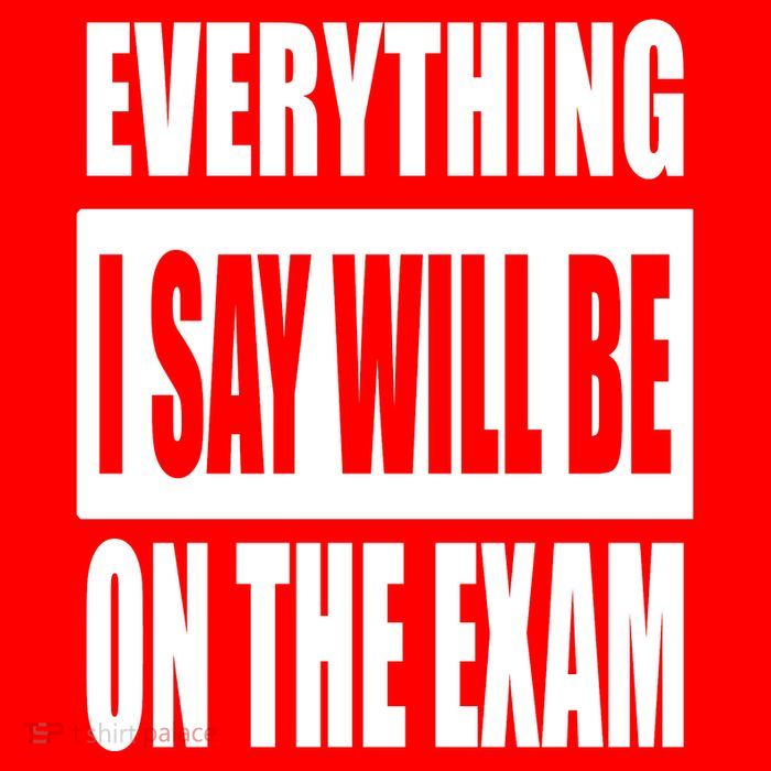Everything I Say Will Be On The Exam, Professor Gift 16 in Basic Backpack